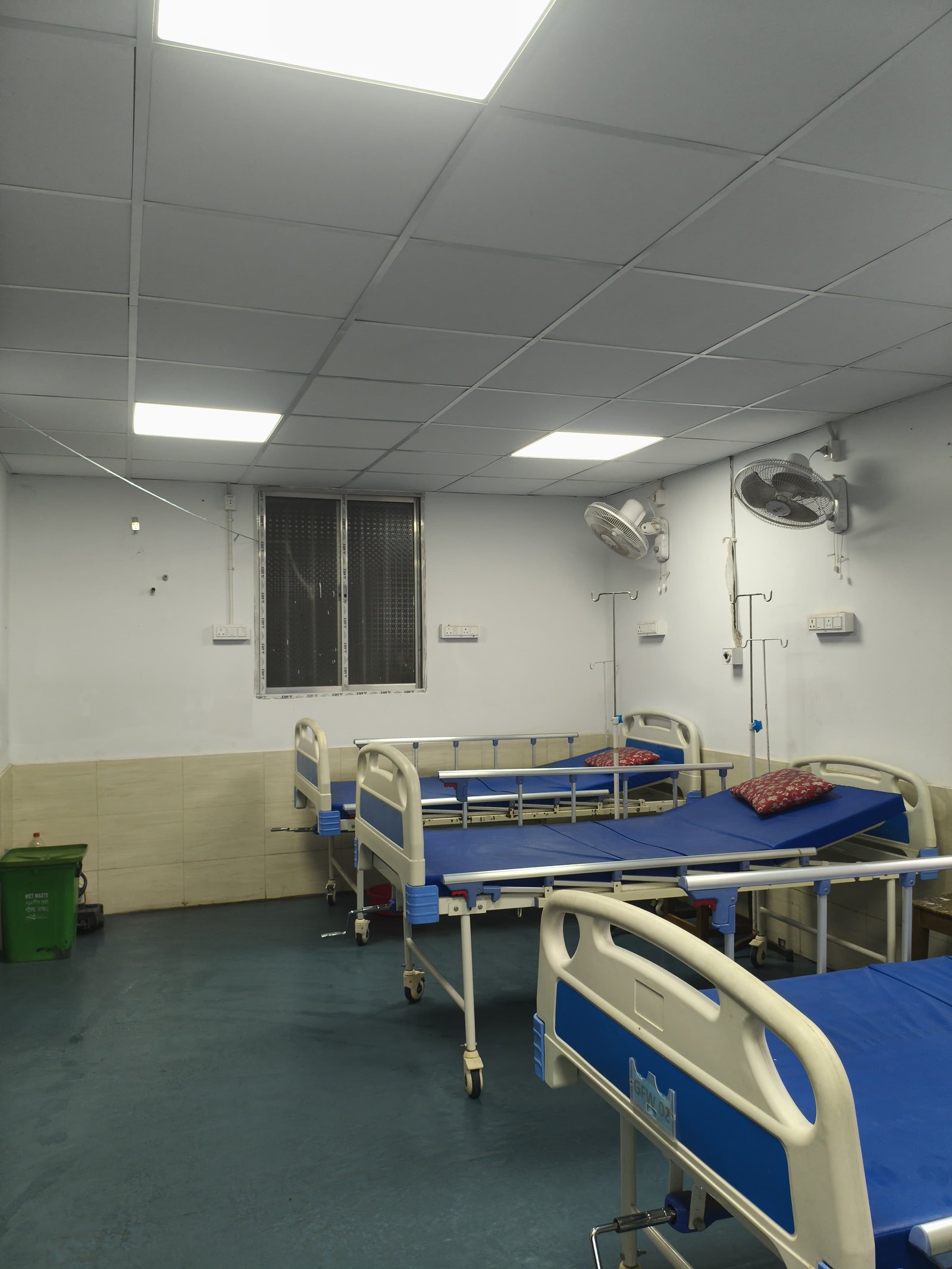 Healthcare professionals caring for a patient